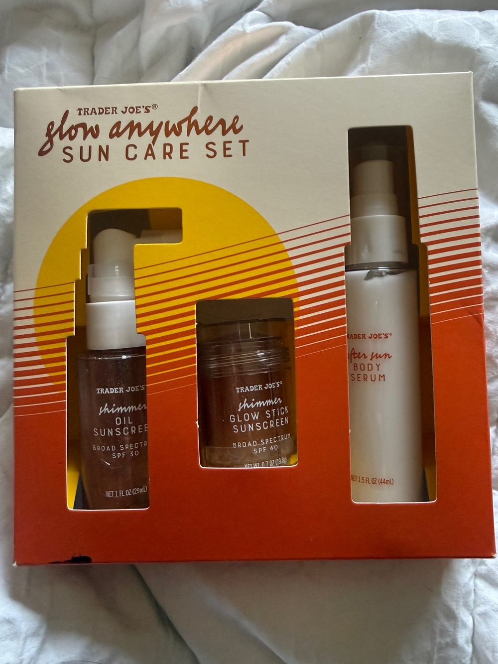 Trader Joe’s Glow Anywhere Sun Care Set